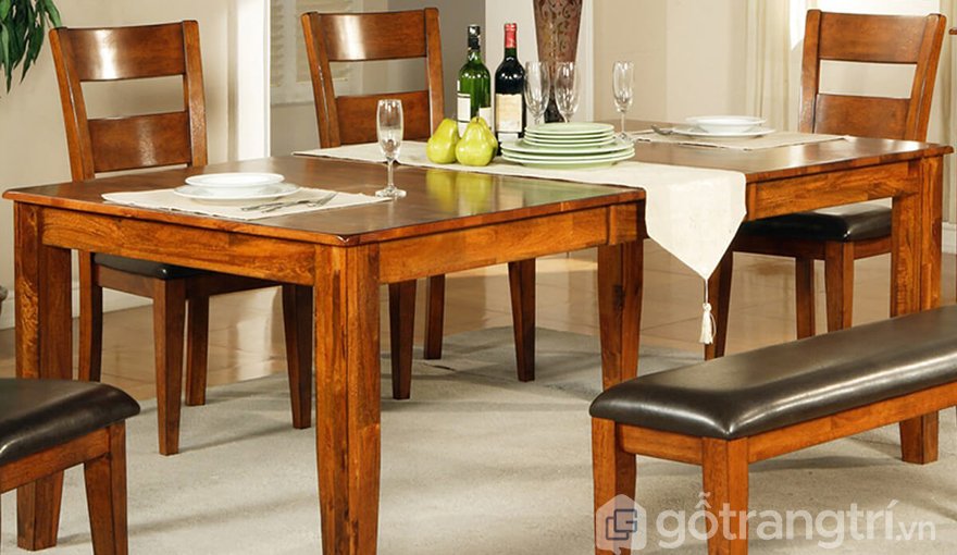 Bộ bàn ghế gỗ cao cấp phòng ăn