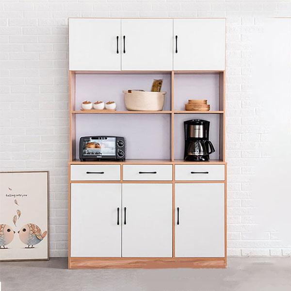 Tủ bếp hiện đại bằng gỗ MDF phủ melamine