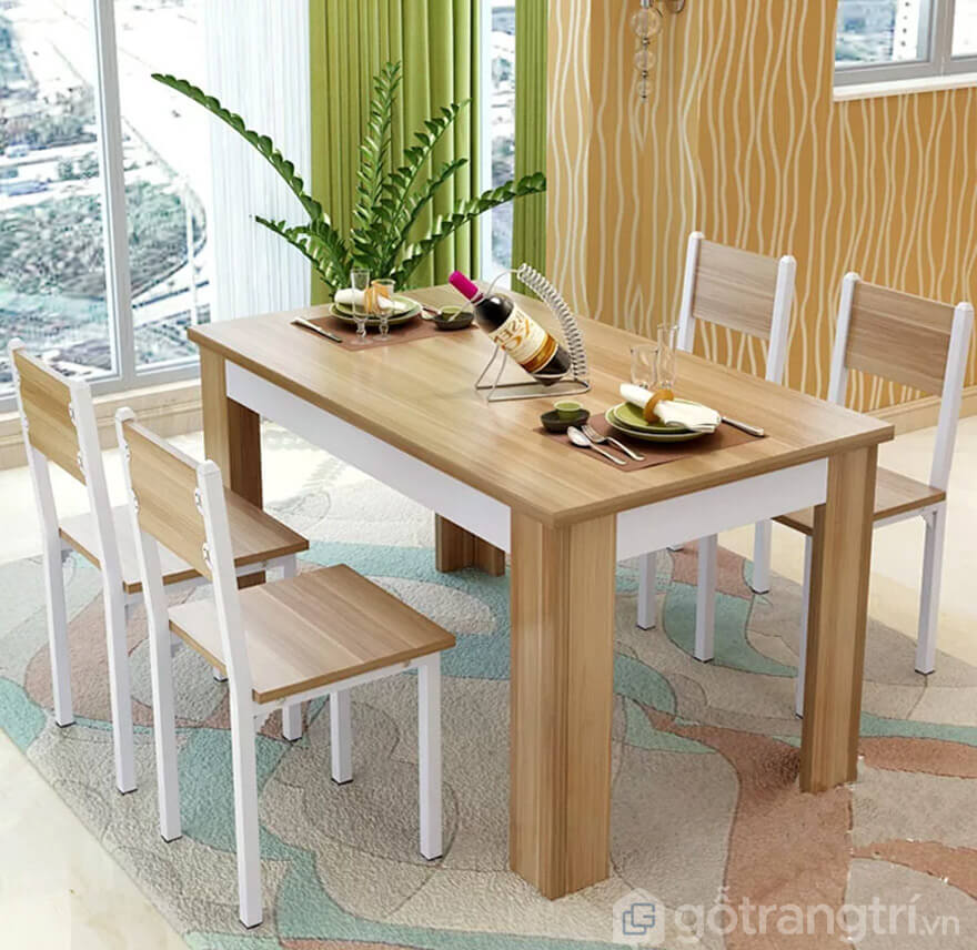 bàn ăn 4 ghế giá rẻ