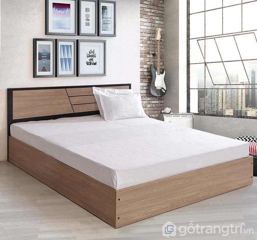 giường hộp gỗ công nghiệp
