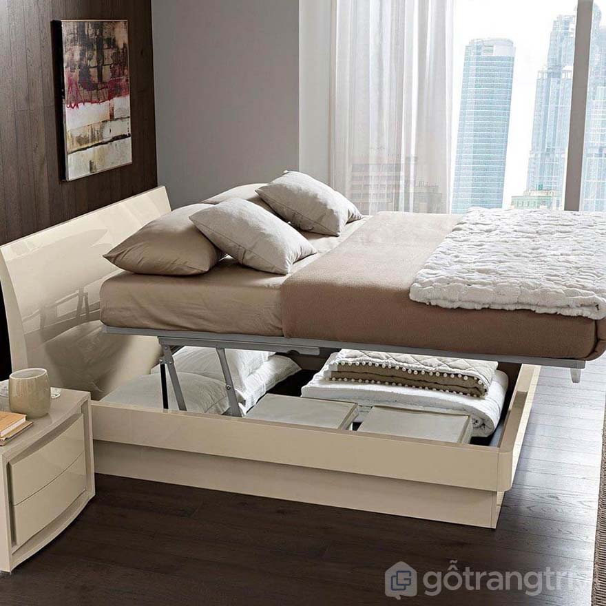 giường hộp gỗ công nghiệp