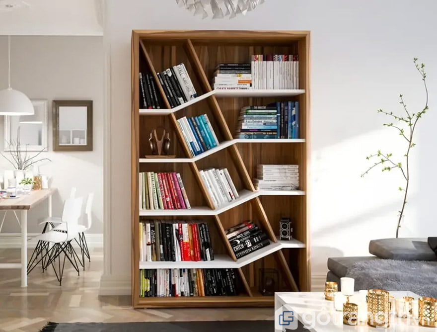 tủ đựng sách bằng gỗ