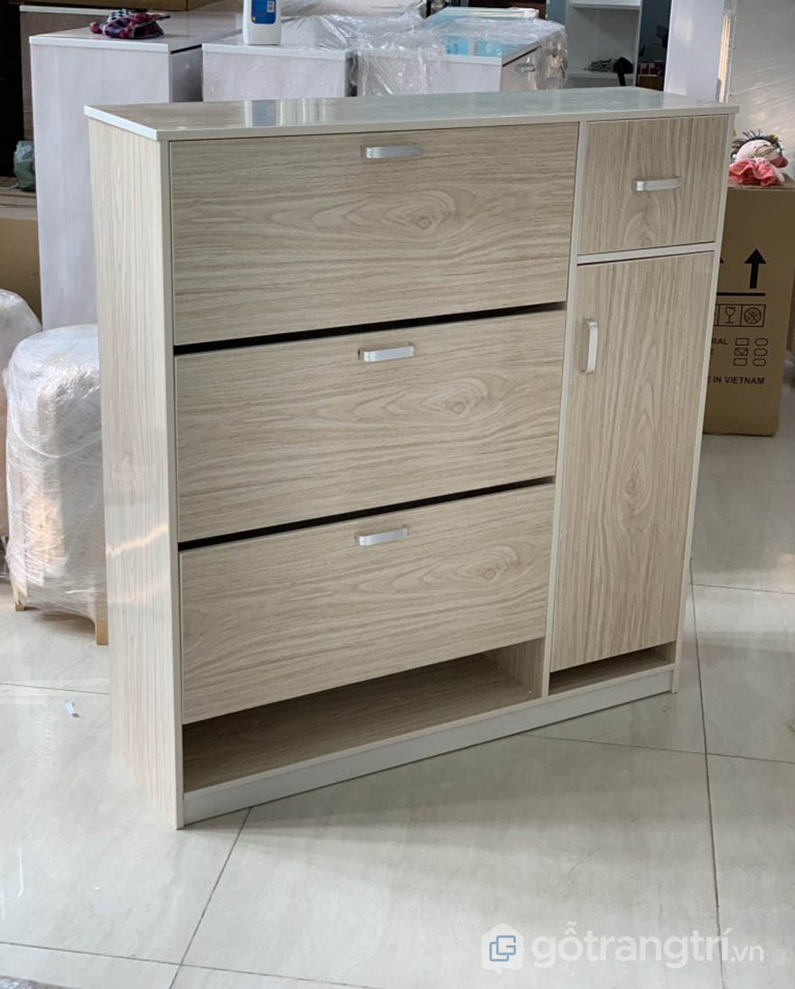 tủ giày nhựa giả gỗ