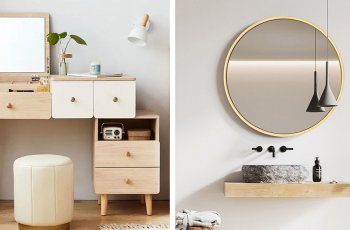 Mẫu bàn phấn hiện đại