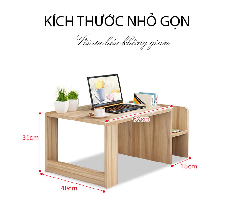 Bàn học bệt kèm giá sách GHY-4601 - 2