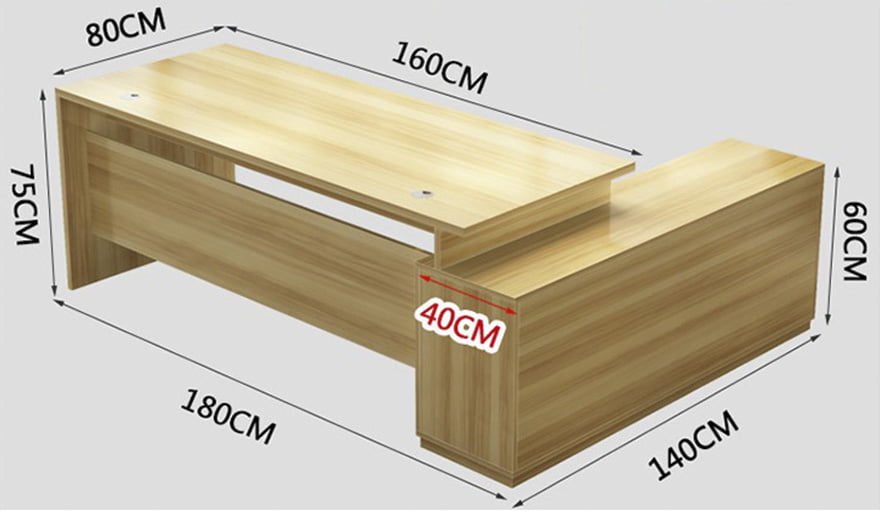 Bàn làm việc giám đốc bằng gỗ chất lượng cao GHS-41505