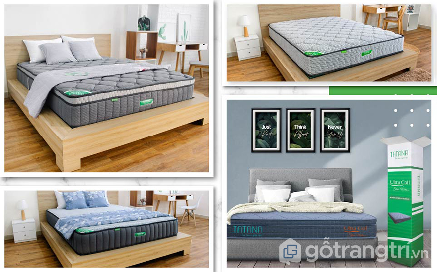 NỆM LÒ XO TÚI TATANA HANA LUXE 30CM GHX-3134 &MDASH; GỖ TRANG TRÍ