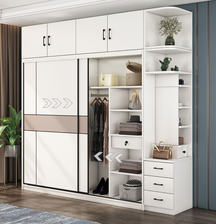 Tủ quần áo cánh trượt phong cách hiện đại GHS-51675
