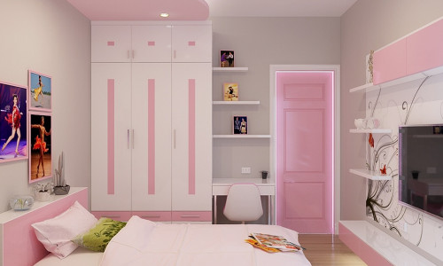 20+ hình ảnh mẫu tủ quần áo màu hồng xinh lụi tim