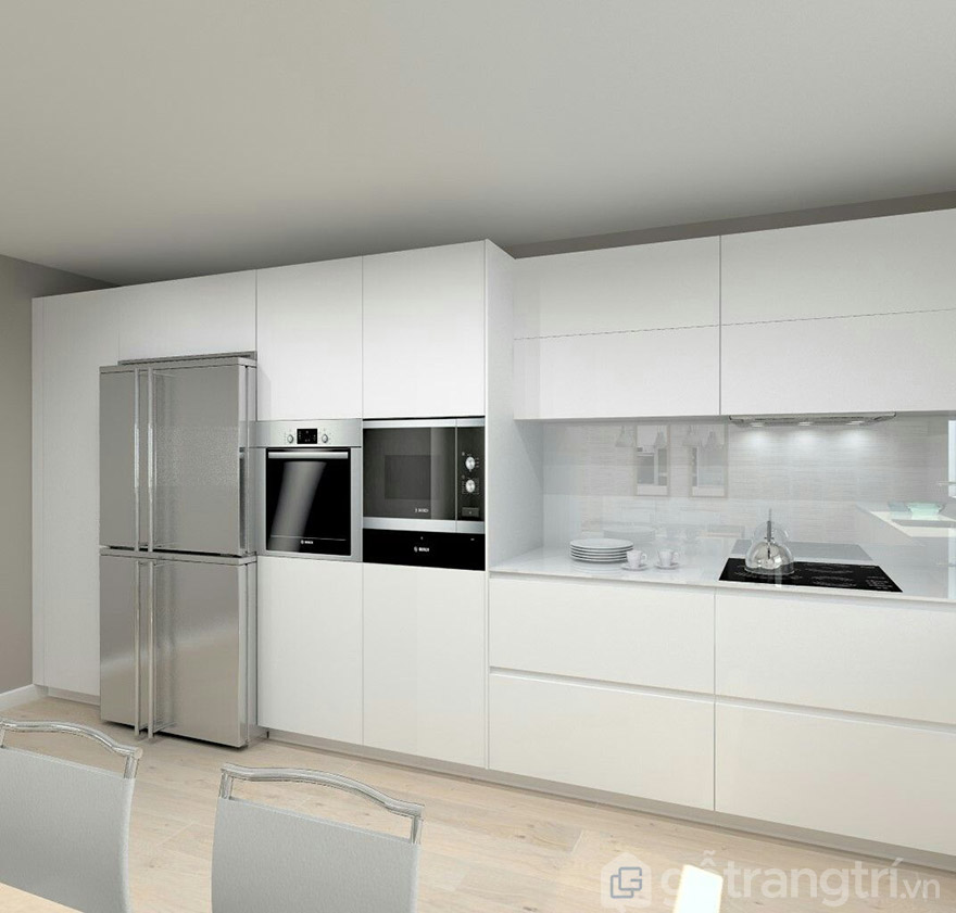 Đóng tủ bếp Acrylic giá bao nhiêu? Đóng ở đâu uy tín nhất? | Gỗ Trang Trí đóng tủ bếp acrylic