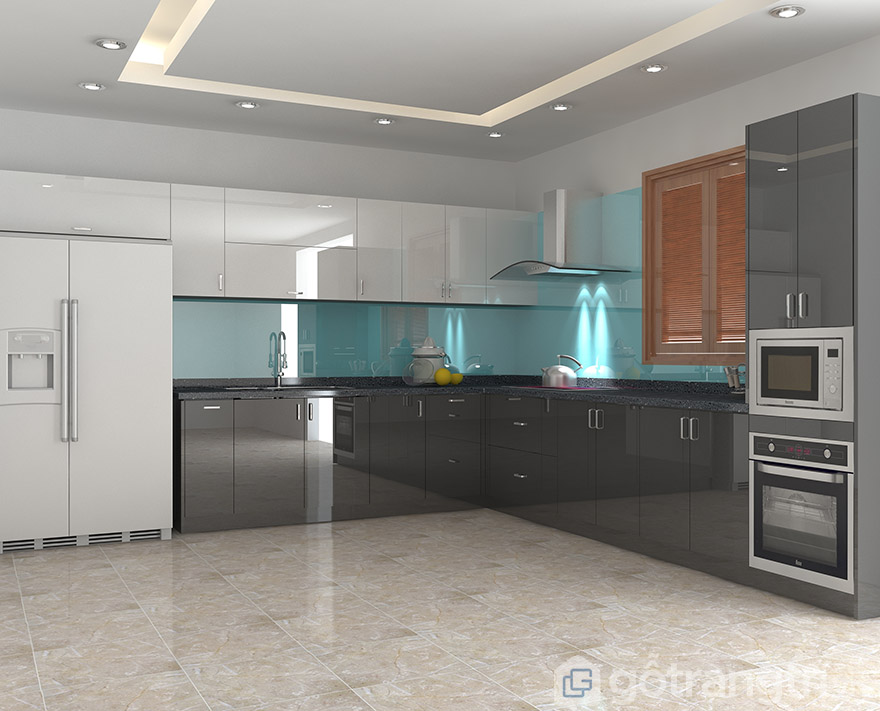 Đóng tủ bếp Acrylic giá bao nhiêu? Đóng ở đâu uy tín nhất? | Gỗ Trang Trí đóng tủ bếp acrylic