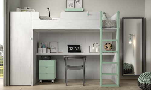 giường tầng kết hợp tủ quần áo cho người lớn