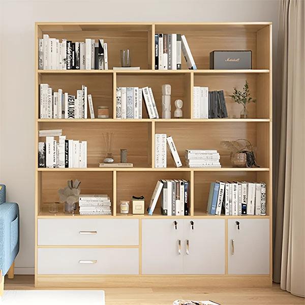 Kệ sách bằng gỗ MDF thiết kế thông minh GHS-2436