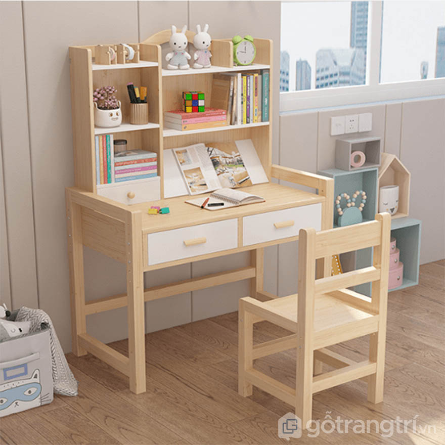 Chọn mua kệ sách bàn học đẹp, phù hợp với trẻ | Gỗ Trang Trí kệ sách bàn học