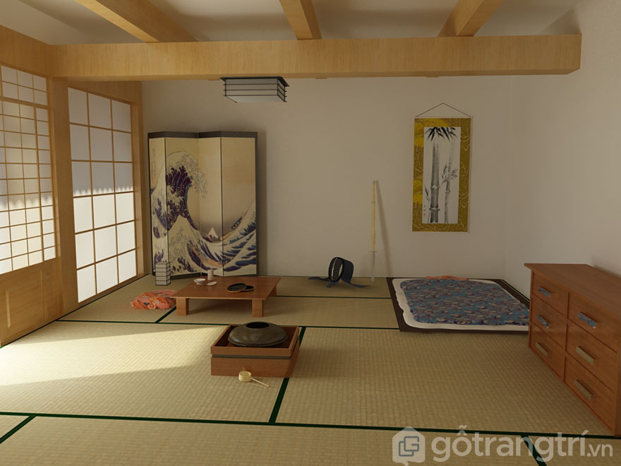 phòng ngủ kiểu Nhật