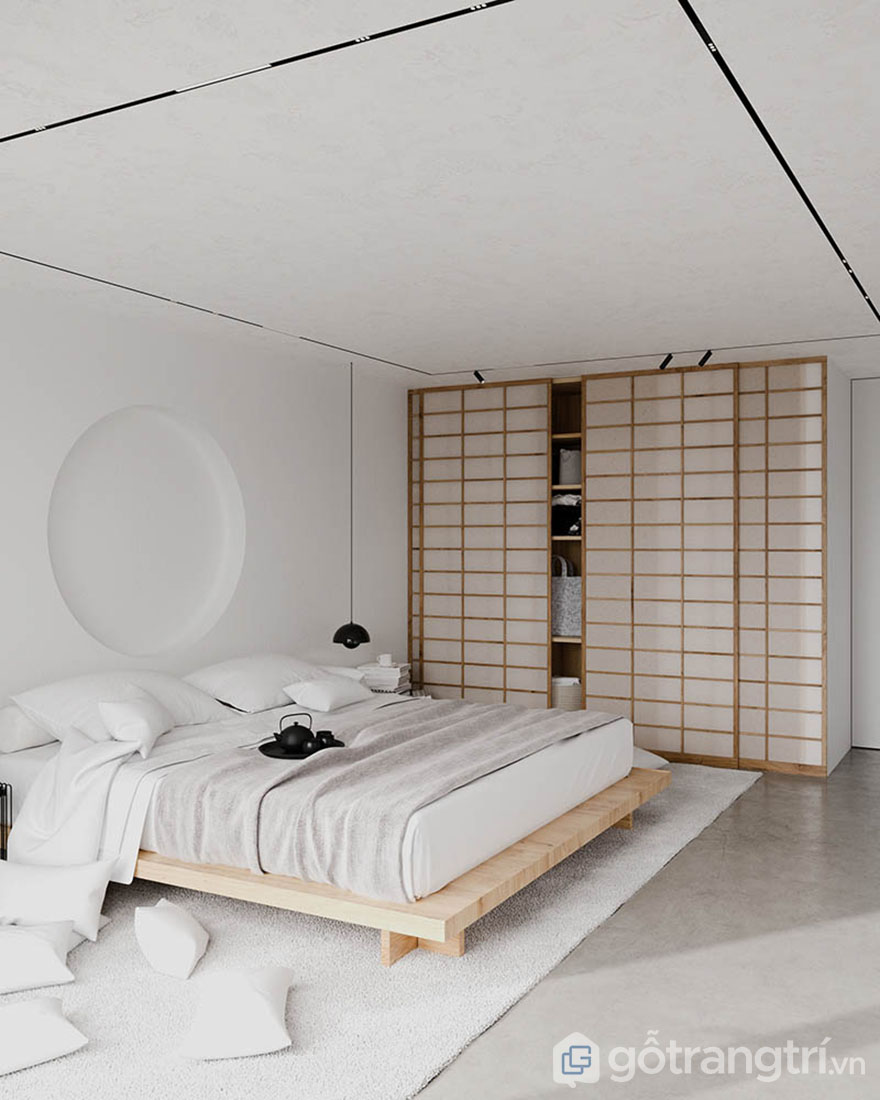 phòng ngủ tối giản kiểu Nhật