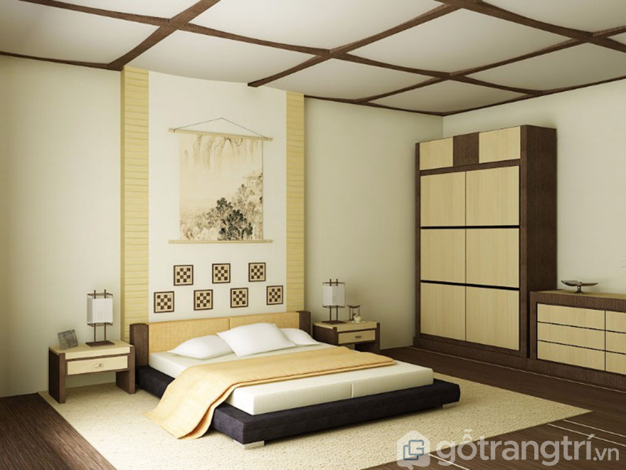 thiết kế phòng ngủ nhỏ kiểu Nhật