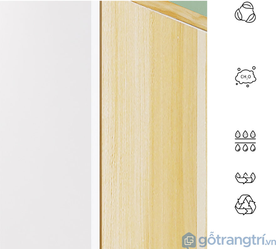 Tủ giày bằng gỗ MDF thiết kế thông minh GHS-51537