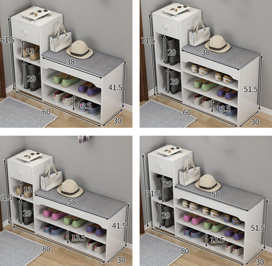 Tủ giày dép gỗ công nghiệp nhỏ gọn GHS-51531