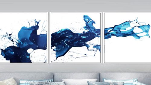 Mê mẩn với bộ 3 tranh canvas cho phòng khách đẹp hút hồn