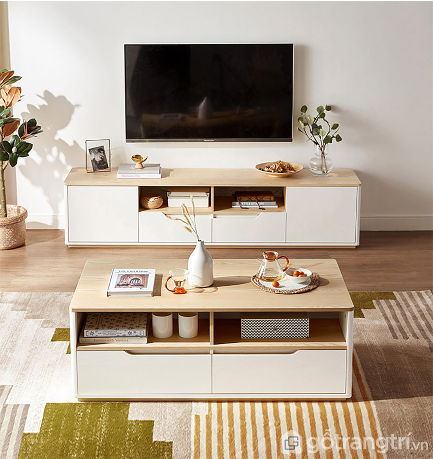 KỆ TIVI GỖ MDF THIẾT KẾ HIỆN ĐẠI GHS-3538 &MDASH; GỖ TRANG TRÍ