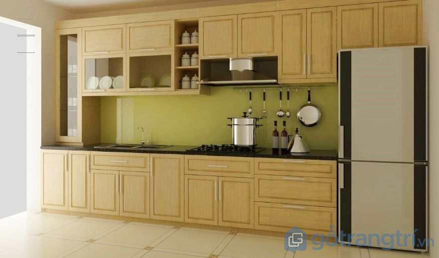 tủ bếp gỗ công nghiệp 