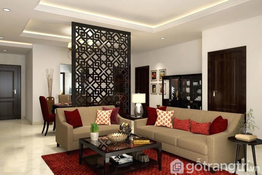 vách ngăn gỗ đẹp