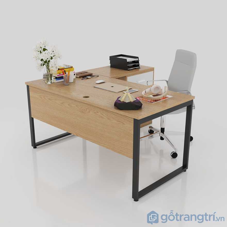 bàn giám đốc chân sắt