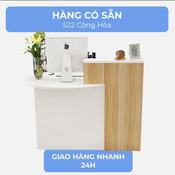 Bàn lễ tân nhỏ gọn phong cách hiện đại GHC-41326 | Gỗ Trang Trí