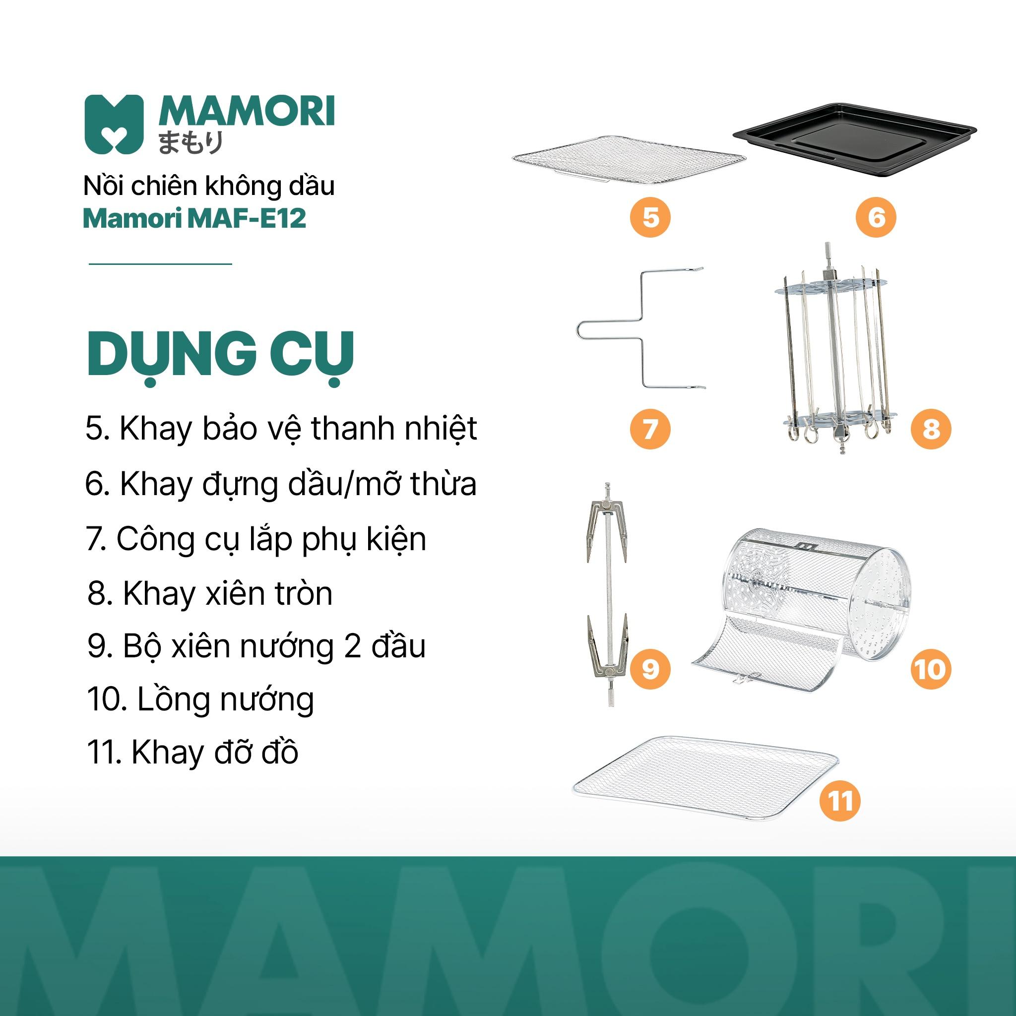 Nồi chiên không dầu Maf-E12 &#8211; Mamori GHX-432