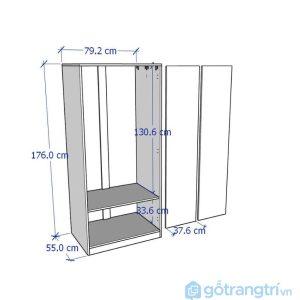 Tủ cánh mở 2 cánh 3