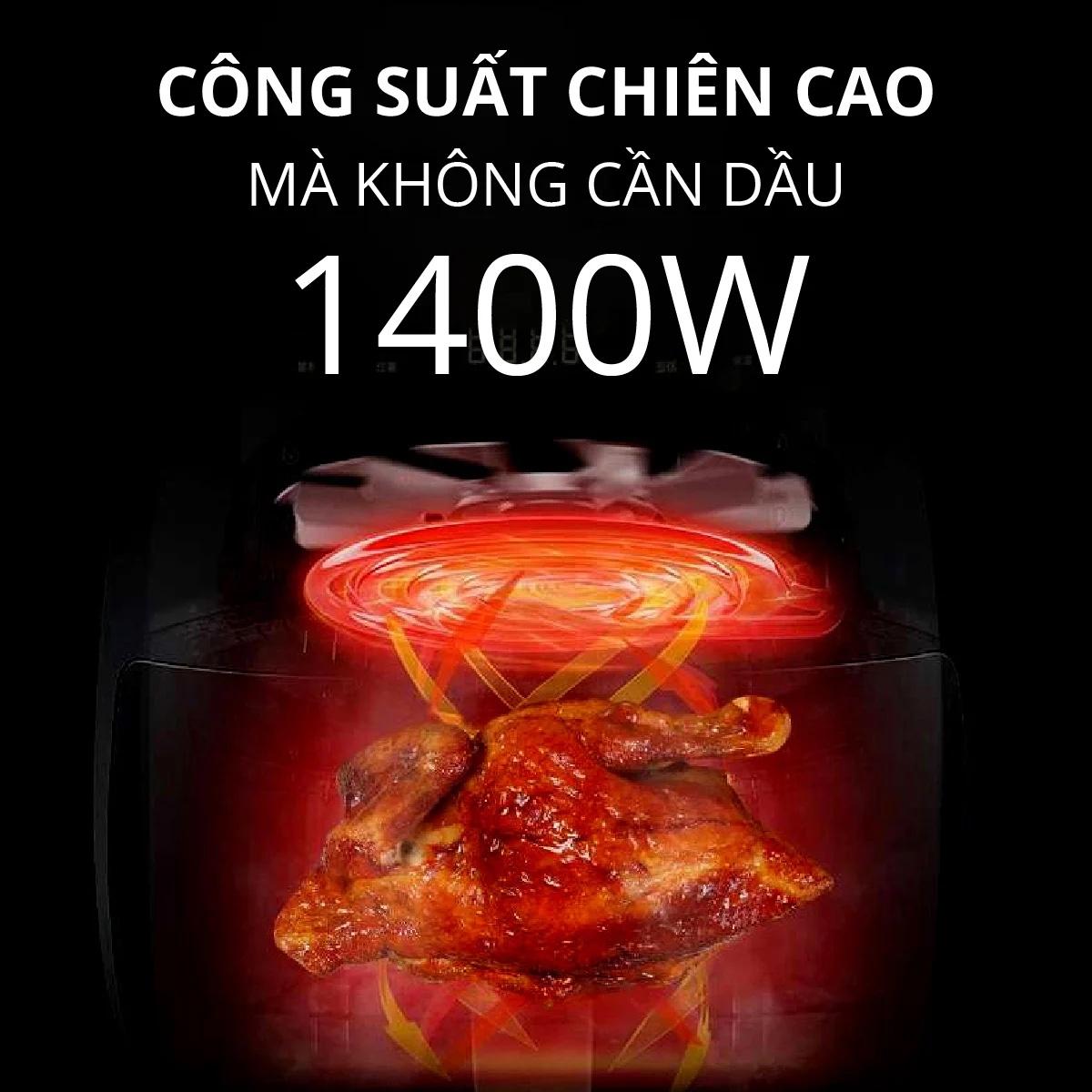 Nồi chiên không dầu 3.8L &#8211; An toàn với thực phẩm GHX-438