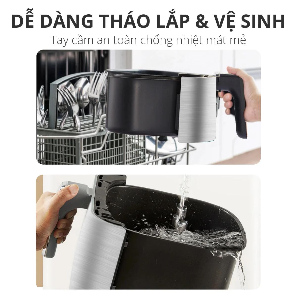 Nồi chiên điện 5L MISHIO MK220 &#8211; Chiên đều thực phẩm GHX-442