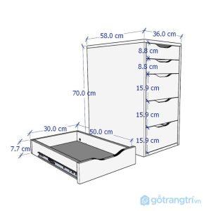 Bàn làm việc Ikea 1 tủ ngăn kéo 1