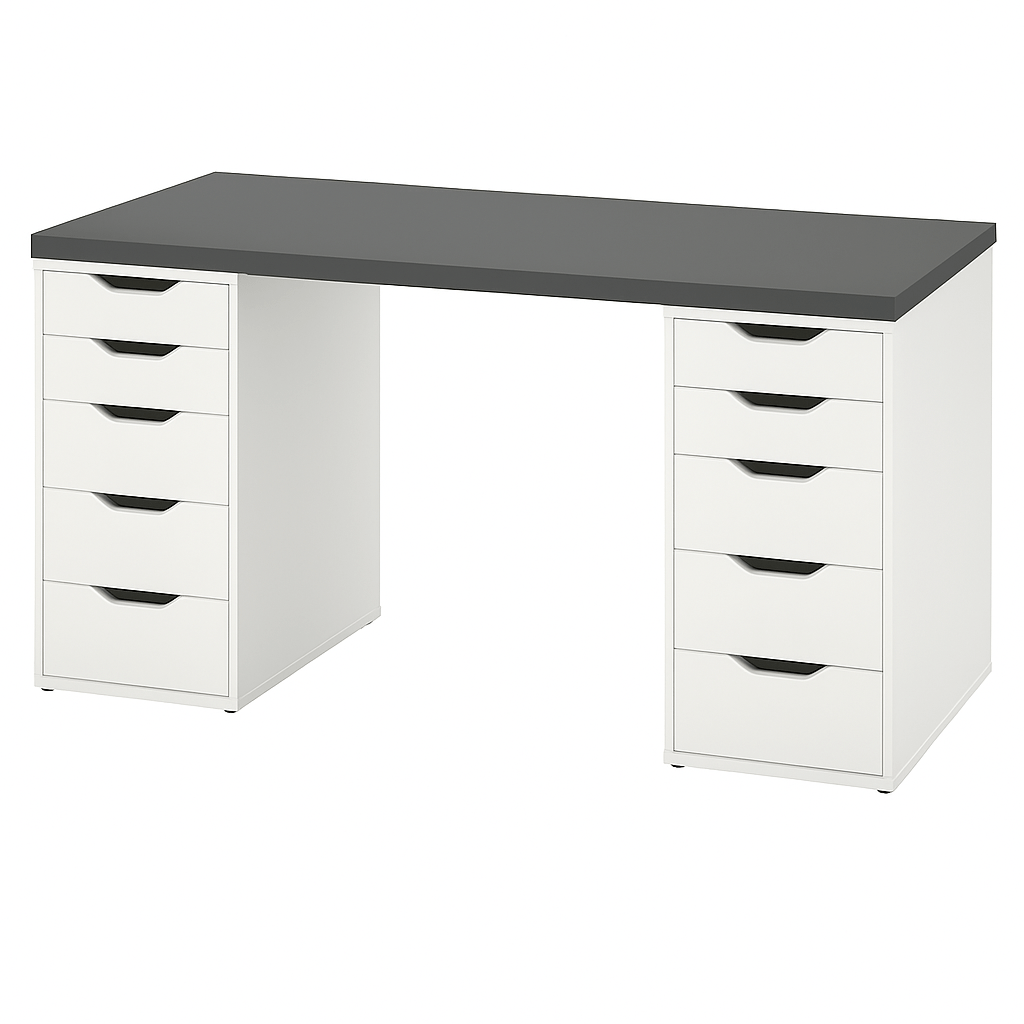 Bàn IKEA 2 tủ &#8211; Nhiều size, nhiều màu &#8211; Giao hàng Toàn Quốc