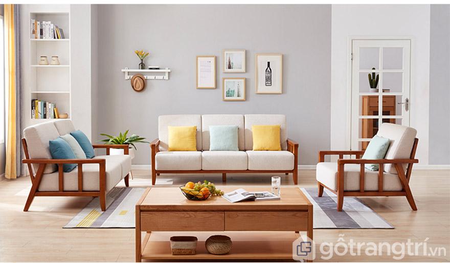 sofa gỗ chất lượng