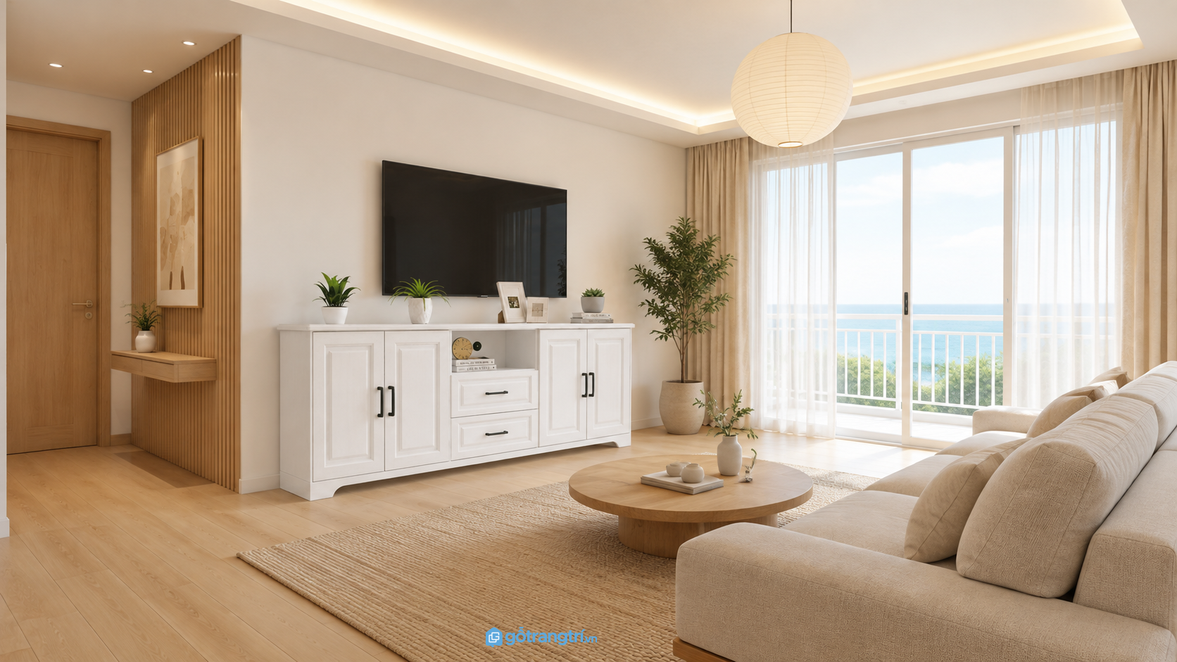 Tủ ti vi gỗ MDF cao cấp sang trọng GHS-52092