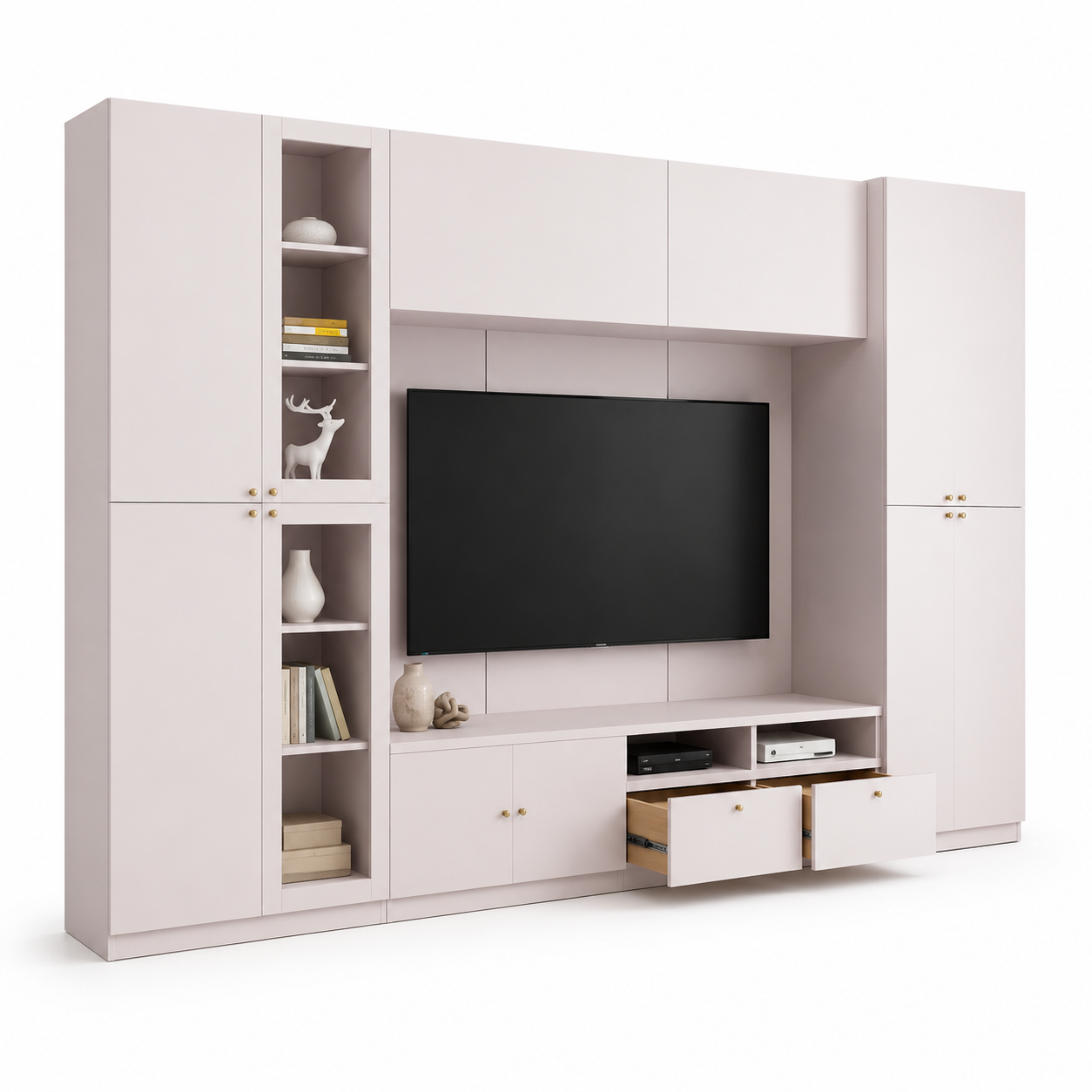 Mẫu tủ để tivi bằng gỗ MDF cao cấp GHS-52110