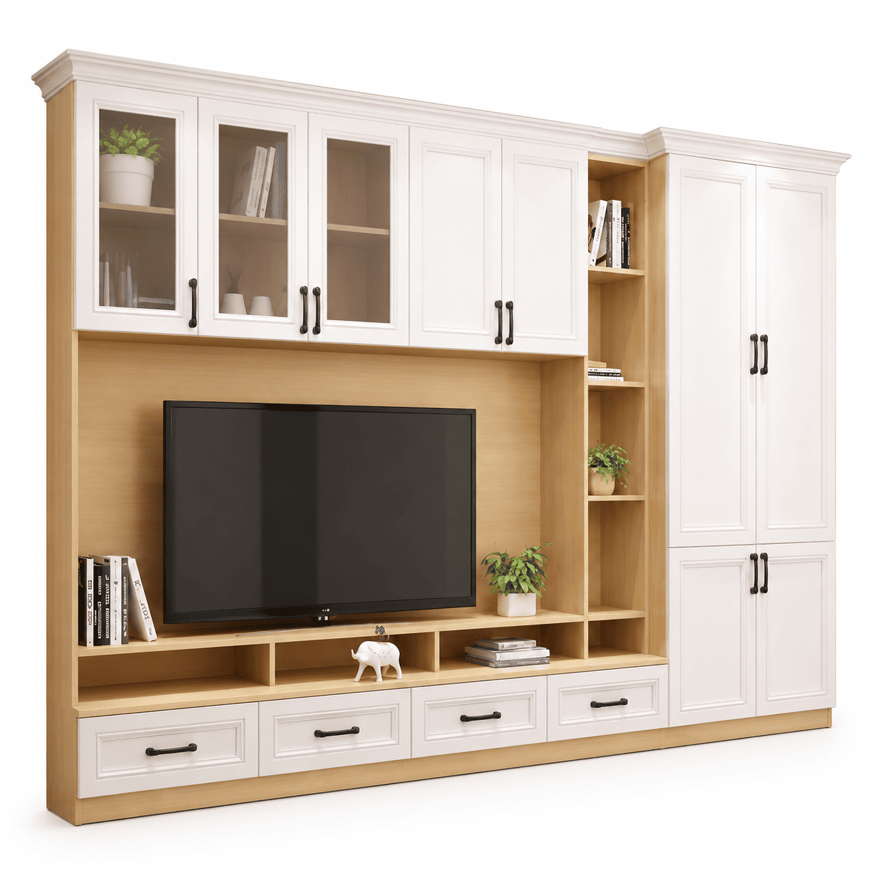 Mẫu tủ để tivi đẹp đa năng GHS-52094