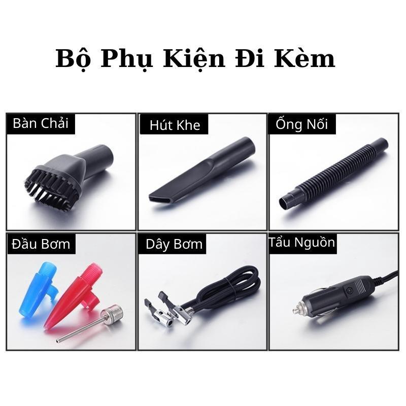 Máy hút bụi ô tô kiêm bơm lốp chuyên dụng GHX-6825 (1)