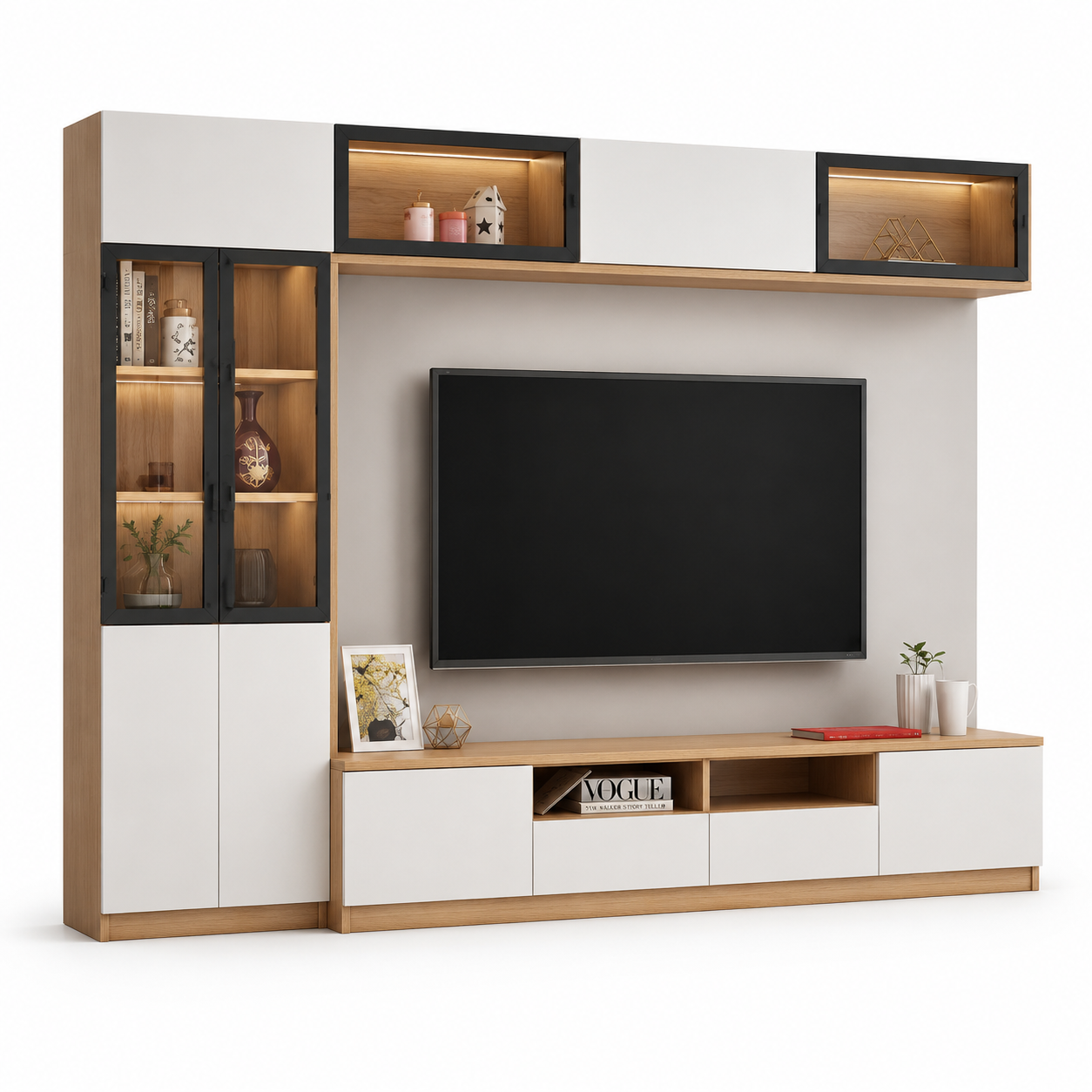 Tủ kệ tivi phòng khách đẹp sang trọng GHS-52102