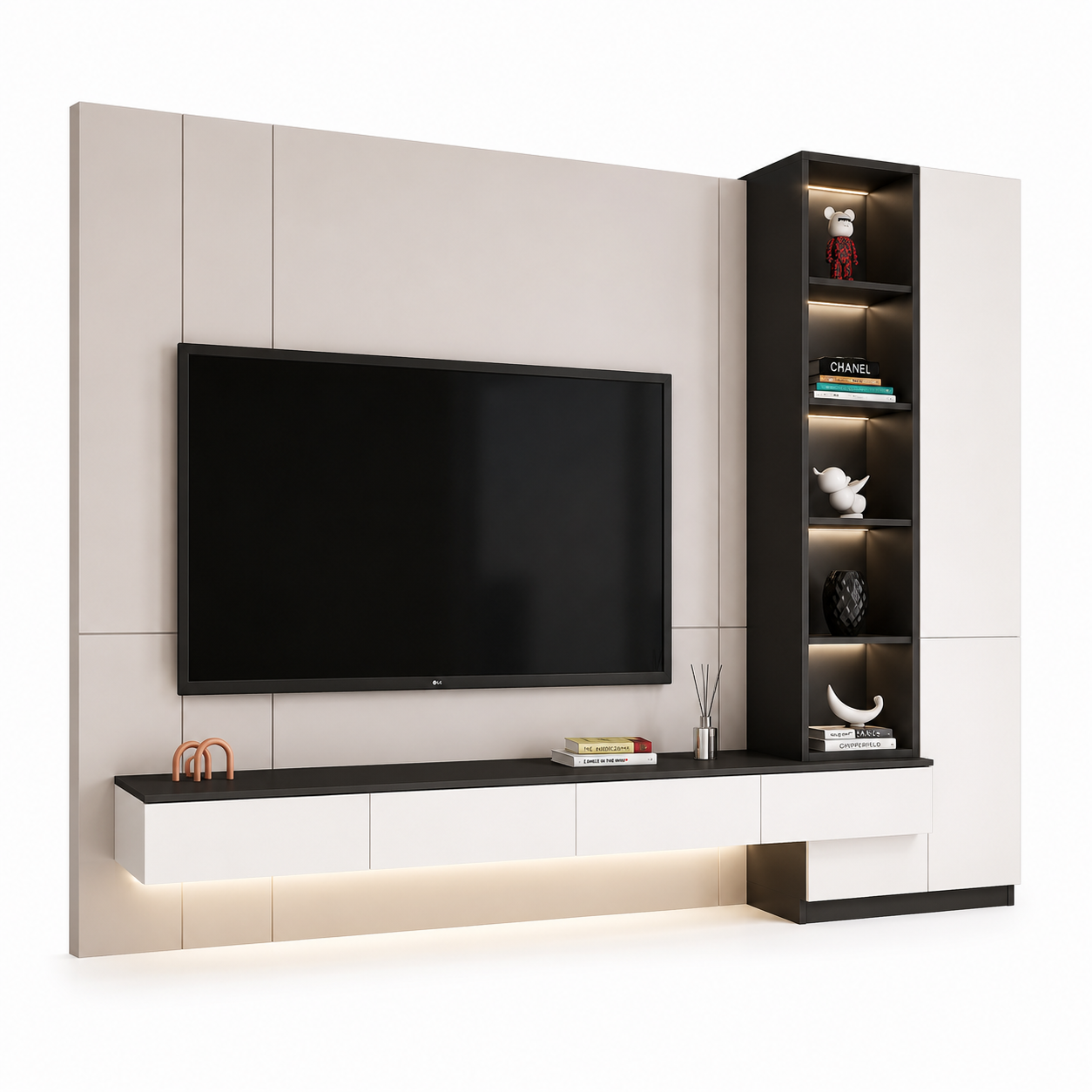 Tủ tivi gỗ nhẹ nhàng sang trọng GHS-52099