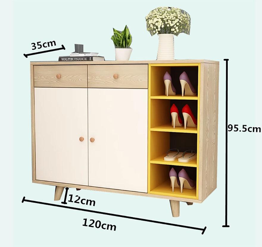 tủ giày dép gỗ mdf