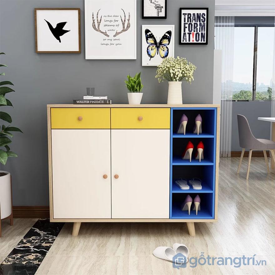 tủ giày dép gỗ mdf