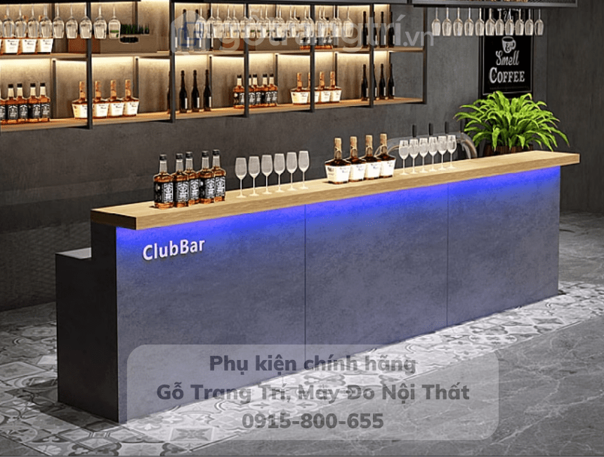 bàn quầy bar cafe đẹp