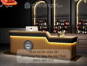 4.Bàn bar đẹp gỗ MDF cao cấp GHS-41970