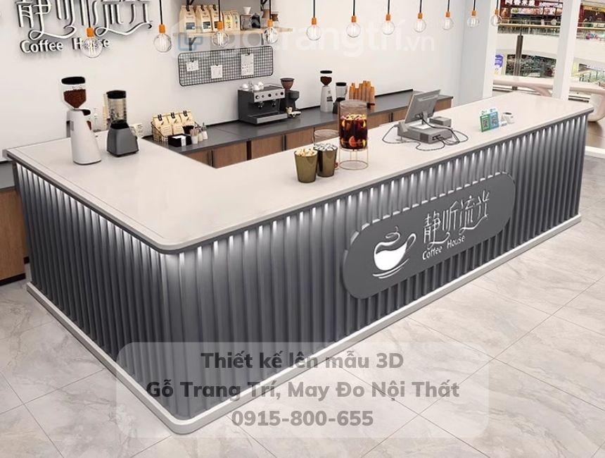 Quầy bar cà phê đẹp thanh lịch GHS-41969