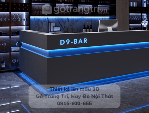 Bàn quầy bar gỗ đẹp hiện đại GHS-41957