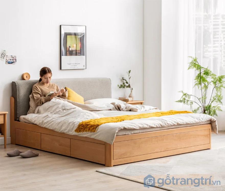 Mẫu giường gỗ 2mx2m2 đẹp