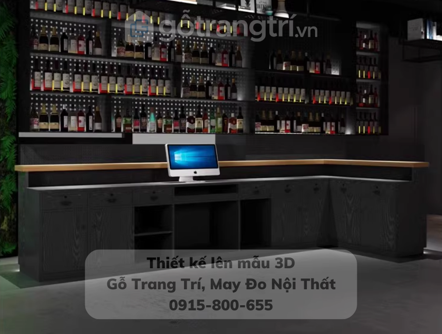 Mẫu quầy bar đơn giản